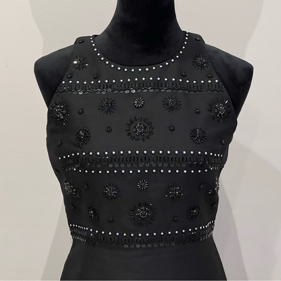 Kate Spade Black Embellished A-line Dress in Black | Size 4 - Picture 7 of 9